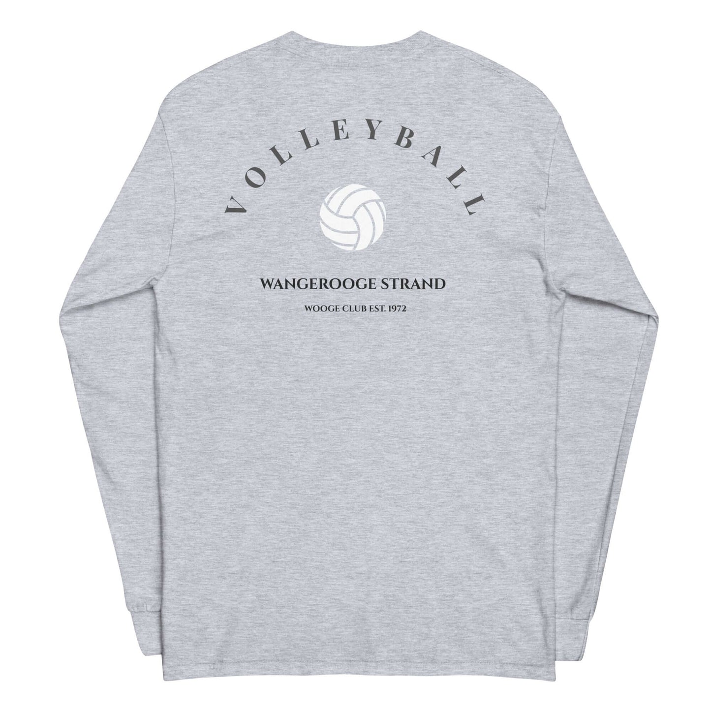 Basic Volleyball Longsleeve UnisexUnser Basic Volleyball Langarmshirt vereint die Liebe zu Insel und zum Beachvolleyball. Es ist der perfekte Begleiter für entspannte Strandtage und kühle Sommerabende. Produkt Details • 90% Baumwolle, 10% Polyester • Crew
