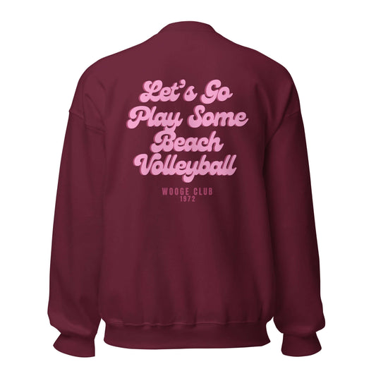 Let's Go Volleyball Sweatshirt Unisex - Pink EditUnser Let's Go Volleyball Sweatshirt vereint die Liebe zu Insel und zum Beachvolleyball. Er ist der perfekte Begleiter für entspannte Strandtage und kühle Sommerabende. Produkt Details • 50 % Baumwolle, 50